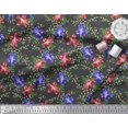 thumbnail image 3 of Soimoi Georgette Viscose Fabric Leaves & Azalea Floral Decor Fabric Printed Yard 42 Inch Wide, 3 of 3