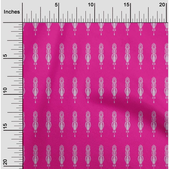 oneOone Silk Tabby Fabric Ethnic Ikat Print Sewing Fabric BTY 42 Inch Wide