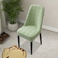 thumbnail image 1 of EGNMCR Home Decor, Room Decor, Wall Decor Large Arcs Half Pack Elastic Dining Table Chair Cover Half Round Household Chair Cover Cushion Backrest One Universals Chair Flock Stools Cover Cover, 1 of 6