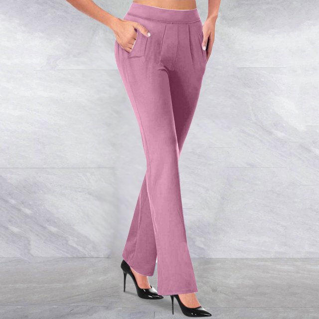 Simua Pantalon de Yoga pour Femmes à Jambe Évasée, Taille Haute, Coupe Ajustée