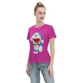 thumbnail image 4 of T-Shirt Basique à Manches Courtes pour Femmes Doraemon, 4 of 6