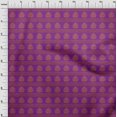 thumbnail image 3 of oneOone Georgette Viscose Fabric Leaves & Lotus Block Printed Craft Fabric BTY 42 Inch Wide, 3 of 4