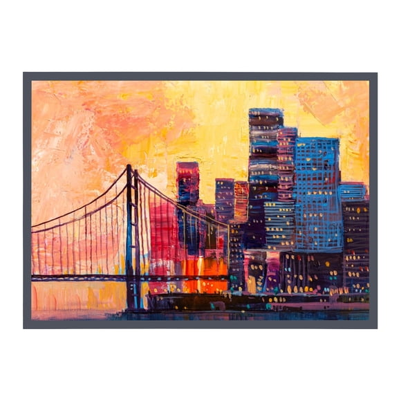 Graflsoa Magnetic PVC Display Frame for A3 Posters - Frosted Grey, White, or Blue Options - Lightweight & Durable (44.3x32cm)