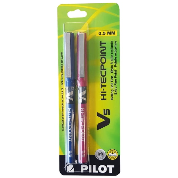 Pilot Hi-Tecpoint V5 Stylos à bille roulante - Assortis 0.5mm