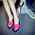thumbnail image 4 of Womens Summer Slippers Platform High-heel Rainbow Platform Wedges Shoes, 4 of 9