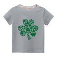 thumbnail image 1 of TopLLC Tenue de la Saint-Valentin pour Tout-Petits Enfants Garçons Filles Mode Mignon Col Rond Imprimé Manches Courtes Haut Cadeaux de la Saint-Valentin pour Enfants, 1 of 3