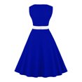 thumbnail image 4 of Robes d'Été Grande Taille pour Femmes 2024 Robe à Couleurs Contrastées Sans Manches à Col en V Robe Aguichant Économisez jusqu'à 65 % de Rabais!, 4 of 4