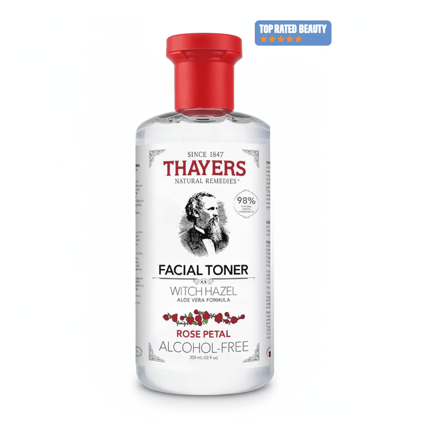Rose Petal Facial Toner with Witch Hazel and Aloe Vera