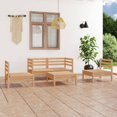 thumbnail image 1 of vidaXL 5 Piece Garden Lounge Set Solid Pinewood, 1 of 12