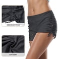 thumbnail image 4 of Short de Bain Femme Taille Haute Boyshort Bikini Solide Bas de Maillot, 4 of 7