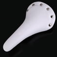 thumbnail image 1 of LEFU for Rivet PU Leather Bike Saddle Fixed Gear Bicycle Seat Comfortable Cycling for Track Bike Fixie Bicycle White 28cm Length 16cm Rear Width, 1 of 10