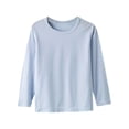 thumbnail image 4 of YUNAFFT Kids Layering T-Shirts Thin Pure Color Long Sleeve Round Neck 3-Pack Basic Versatile, 4 of 9