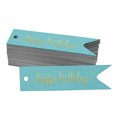 thumbnail image 1 of Inkdotpot Pack Of 50 Real Gold Foil Paper Tags Happy Birthday Favor Hang Tags, 1 of 6