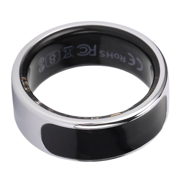 Bague Intelligente Intelligente Sport Surveillance du Sommeil Contrôle Bague de Suivi de Santé en Acier Inoxydable avec Écran d'Affichage