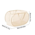 thumbnail image 3 of Birdeem Panier à Linge Pliable avec 2 Compartiments, Panier en Maille Pliable pour Rangement, Grande Capacité 75 L/120 Gal, 3 of 7