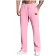 thumbnail image 1 of BLCHUNen Mens Sweatpants Fleece Drawstring Elastic Waist Straight Leg Athletic Gym Running Sports Workout Pants, 1 of 5