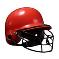 thumbnail image 2 of Lipstore Baseball Batting Helmet with Face Sports Softball Red, 2 of 8
