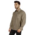 thumbnail image 4 of Bestman Solid Formal Shirt For Mens Button Down Shirt Front Patch Pocket Office Wear, 4 of 7