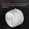 thumbnail image 4 of Uxcell Polyester Nylon Plastic Rope Twine Household Bundled for Daily Binding Packing 1148.2ft Length White, 4 of 5