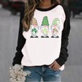 thumbnail image 2 of QIPOPIQ T-Shirts à Manches Longues à Col Rond pour Femmes T-Shirts de la Saint-Patrick T-Shirt Imprimé Trèfle de la Saint-Patrick T-Shirt Vert Porte-Bonheur T-Shirts de la Saint-Patrick Hauts T-Shirts à Col Rond Offres de Chemises des Fêtes, 2 of 5