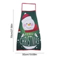 thumbnail image 3 of Todaioua Christmas Printed Apron for Adults with Adjustable Neck & Waist Straps - Waterproof Stain-Resistant Polyester Kitchen Pinafore for Holiday Cooking, Baking Parties, and Festive Home Decor​, 3 of 7