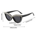 thumbnail image 3 of European Style Floral Cat Eye For Women Ballroom Ready With Flat Lens Inlaid Design, 3 of 6