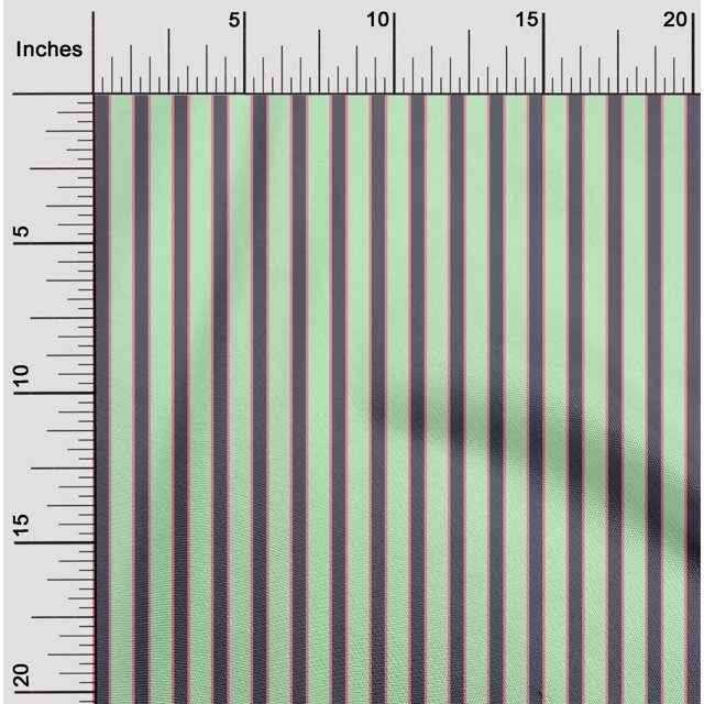 oneOone Cotton Silk Fabric Shadow Stripe Print Fabric BTY 42 Inch Wide