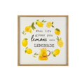 thumbnail image 1 of Benjara BM263171 Wall Art with Amazing Quote & Square Frame, Brown, 1 of 6