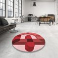 thumbnail image 4 of Ahgly Company Tapis Rectangulaire Rouge Lavable en Machine, 3 Pieds x 5 Pieds, 4 of 7