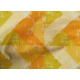 thumbnail image 4 of oneOone Cotton Poplin Fabric Line|Chevron & Triangle Geometric Decor Fabric Printed BTY 42 Inches Wide, 4 of 4