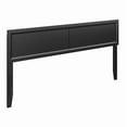 thumbnail image 4 of Sophia King Solid Wood Headboard in Black, 4 of 9