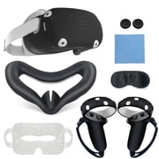 MesaSe VR Headset Black VR Glasses with Handle High-End Silicone VR Accessories White