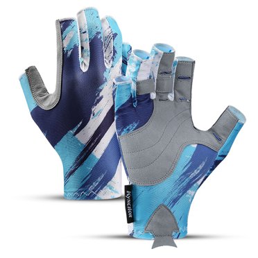 Gants de Pêche Gants de Pêcheur Sans Doigts Gants de Pêche Respirants - pour Hommes et Femmes