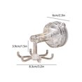 thumbnail image 4 of Sentmoon Over Door Hook Door Storage Bathroom Suction Cup Six Claw Rotating Hook No Drilling Wall Mounted Multifunctional Headband Jewelry Storage Wall Mounted Storage Rack, 4 of 7