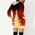 thumbnail image 4 of Kcodviy Femmes Vintage Joyeux Noël Chandail Long pour Femmes Robe Imprimée à Manches Longues Chandail à Capuchon pour Femmes à Fermeture Éclair Chandails à Capuchon à Manches Longues Midi Robes à Capuchon pour Femmes avec Poches, 4 of 6