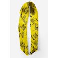 thumbnail image 2 of Bimba Yellow Dream Chaser Text Printed Pure Silk Scarf For Hair Neck Head Bandanas For Women 40 x 80 Inches, 2 of 6