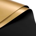 thumbnail image 1 of Unique Bargains Double Sided Color Flower Wrapping Paper Black+Gold 22.8'x22.8' Waterproof 10 Pack, 1 of 5