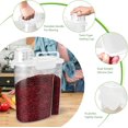 thumbnail image 4 of Viretec Contenant de Rangement pour Riz, Distributeur Hermétique pour Aliments Secs de 5 à 10 Lb, Boîte pour Nourriture pour Chien et Chat, Bac d'Organisation de Cuisine et de Garde-Manger en Plastique Transparent Sans BPA pour Gruau, Céréales, Pâtes, Farine Blanc, 4 of 7