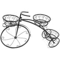 thumbnail image 4 of Support de Tricycle Présentoir pour 3 Pots de Fleurs (Noir), 4 of 5