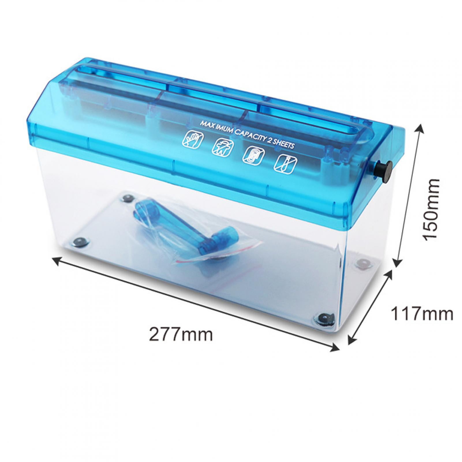 Strip Manual Paper Cutter, Blue Paper Cutter, Hand Paper Shredder, for School Home