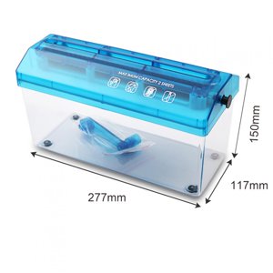 Strip Manual Paper Cutter, Blue Paper Cutter, Hand Paper Shredder, for School Home