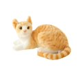 thumbnail image 2 of Adorable Peluche Cadeau d'Anniversaire de Maison de Poupée Confortable et Douce Chat 40 cm Chat Orange, 2 of 8