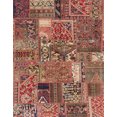 thumbnail image 1 of Ahgly Company Tapis d'Intérieur Rectangulaires Abstraits Brun Rouge Patchwork, 6 Pieds x 9 Pieds, 1 of 6