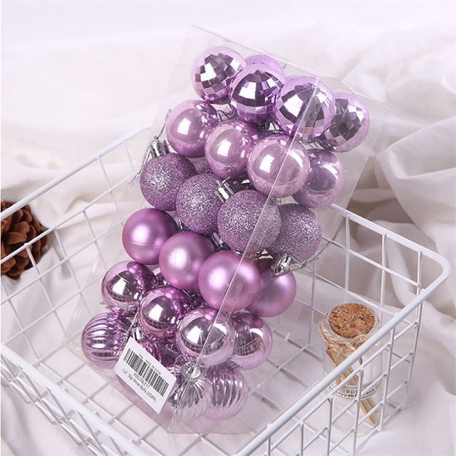 EGNMCR Christmas Ornaments 36-Pack Christmas Ball Ornaments Set, Shatterproof Christmas Bulbs, Hanging Decorations for Xmas Tree, Holiday, Party, Wedding
