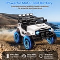 thumbnail image 2 of CazToi 12V Ride On Truck Car with Parent Remote Control, 2 of 9