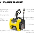 thumbnail image 3 of Karcher K1700 Cube Electric Power Pressure Washer with 3 Nozzle Attachments, 3 of 6