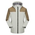 thumbnail image 4 of WRKEKC Women's Solid Color Hooded Jacket Long Sleeve Zipper Front Windproof Waterproof Winter Coat, 4 of 4