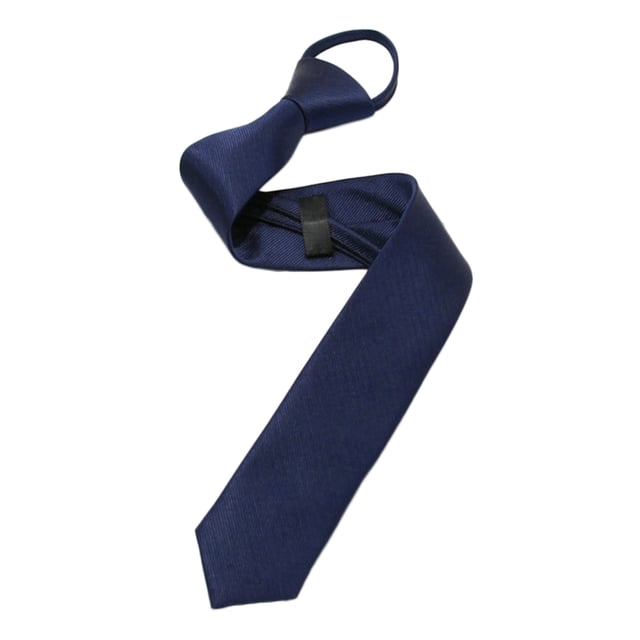 Langgg Cravate Étroite Rétro pour Hommes et Garçons Cravate Pratique pour Mariage Fête Club Mariée Robe Bleu Marine