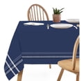 thumbnail image 2 of French Border Tablecloth (60 X 90) (Navy Blue), 2 of 2