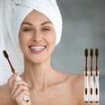 thumbnail image 4 of EGNMCR Exquisite Narrow-Headed And Gold Adult Toothbrush With Individually Packaged Soft Bristles For Home Use And Gentle Experience Manual Tooth brush, 4 of 7